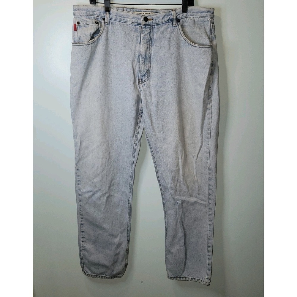 VTG Bugle Boy Jeans Mens 40x32 Baggy Blue Y2K 90s Skater Grunge Light Wash‎